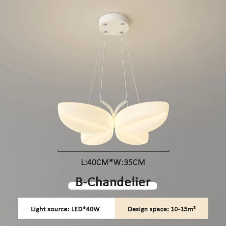 Nordic Romantic Butterfly Children's Room Ceiling Light - Hans Lumiere