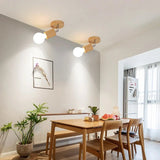 Nordic Rotatable Decorate Spotlight Wooden Ceiling Light - Hans Lumiere