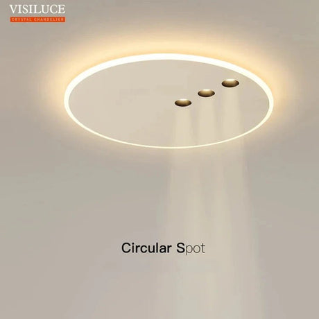 Nordic Round Dimming LED Ceiling Lamp - Hans Lumiere