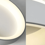 Nordic Round LED Ceiling Light – Dimmable Flush Mount Fixture - Hans Lumiere