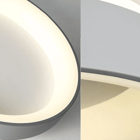 Nordic Round LED Ceiling Light – Dimmable Flush Mount Fixture - Hans Lumiere