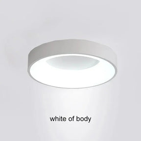 Nordic Round LED Ceiling Light – Dimmable Flush Mount Fixture - Hans Lumiere