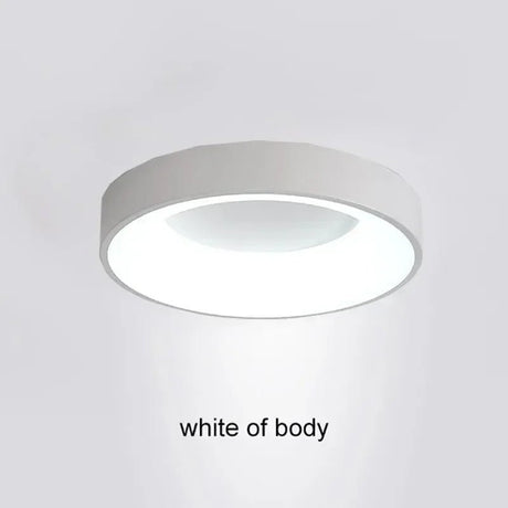 Nordic Round LED Ceiling Light – Dimmable Flush Mount Fixture - Hans Lumiere