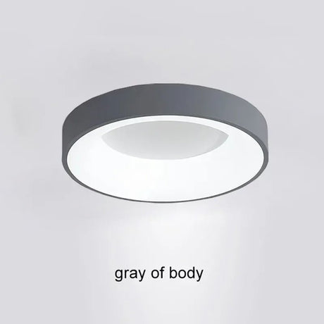Nordic Round LED Ceiling Light – Dimmable Flush Mount Fixture - Hans Lumiere