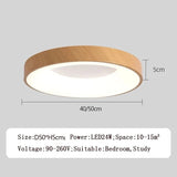 Nordic Round LED Ceiling Light – Dimmable Flush Mount Fixture - Hans Lumiere