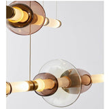 Nordic Stained Glass Strip Pendant Light - Hans Lumiere
