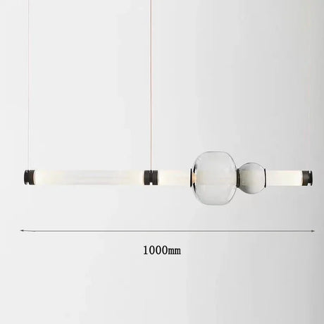 Nordic Stained Glass Strip Pendant Light - Hans Lumiere