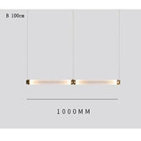 Nordic Stained Glass Strip Pendant Light - Hans Lumiere