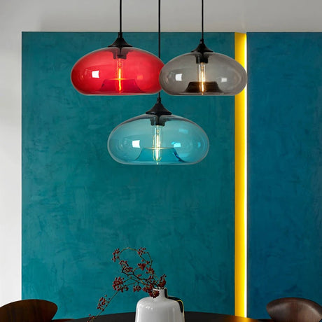 Nordic Striped Glass Chandelier Modern Pendant Light - Hans Lumiere