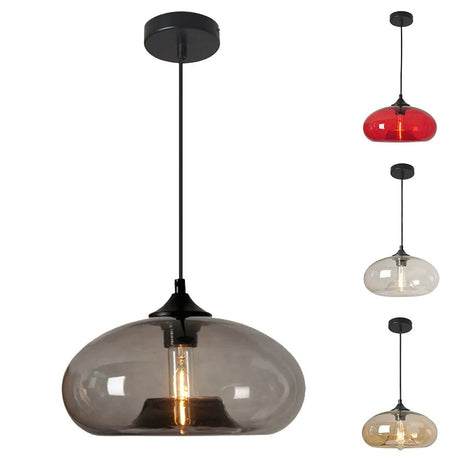 Nordic Striped Glass Chandelier Modern Pendant Light - Hans Lumiere