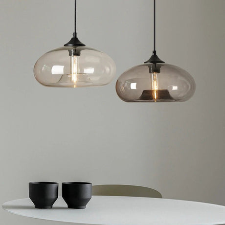 Nordic Striped Glass Chandelier Modern Pendant Light - Hans Lumiere