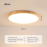Nordic Ultra - thin Wooden Ceiling Lamp - Hans Lumiere
