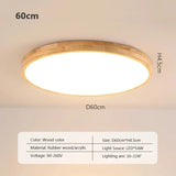 Nordic Ultra - thin Wooden Ceiling Lamp - Hans Lumiere