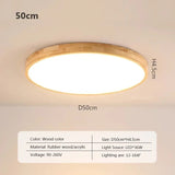 Nordic Ultra - thin Wooden Ceiling Lamp - Hans Lumiere