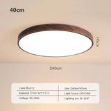 Nordic Ultra - thin Wooden Ceiling Lamp - Hans Lumiere