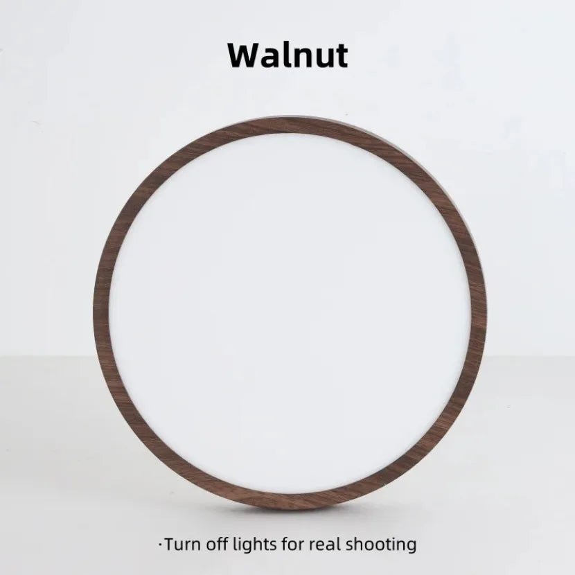 Nordic Ultra - thin Wooden Ceiling Lamp - Hans Lumiere