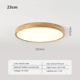 Nordic Ultra - thin Wooden Ceiling Lamp - Hans Lumiere