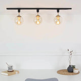 Nordic Vintage Glass Globe LED Track Rail Spotlight - Hans Lumiere