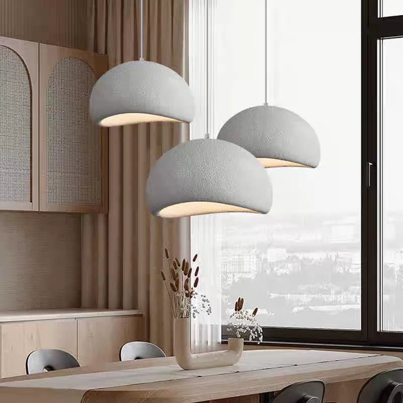 Nordic Wabi Sabi Ceiling Chandelier - Modern E27 LED Pendant Light - Hans Lumiere