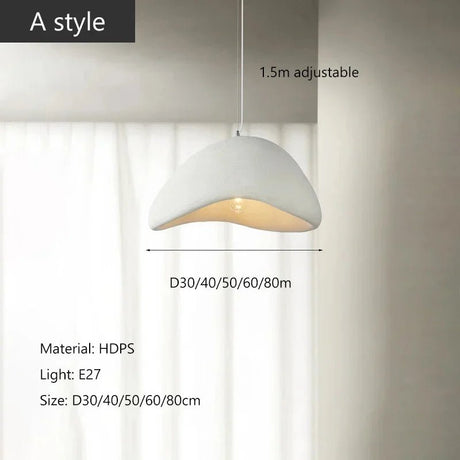 Nordic Wabi Sabi Ceiling Chandelier - Modern E27 LED Pendant Light - Hans Lumiere