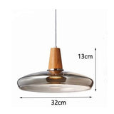 Nordic Wood Glass Pendant Lights - Hans Lumiere