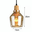 Nordic Wood Glass Pendant Lights - Hans Lumiere