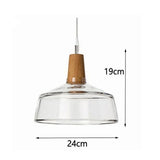 Nordic Wood Glass Pendant Lights - Hans Lumiere