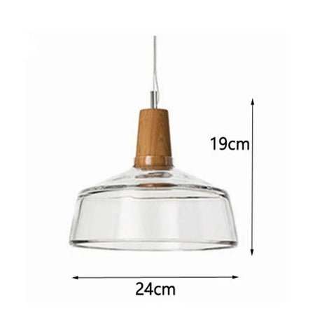 Nordic Wood Glass Pendant Lights - Hans Lumiere