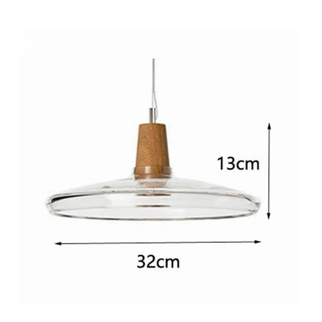 Nordic Wood Glass Pendant Lights - Hans Lumiere