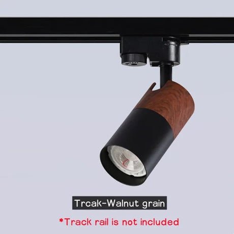 Nordic Wood Grain Ceiling Track Spotlights - Hans Lumiere