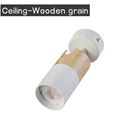 Nordic Wood Grain Ceiling Track Spotlights - Hans Lumiere