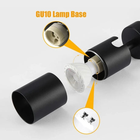 Nordic Wood Grain Ceiling Track Spotlights - Hans Lumiere