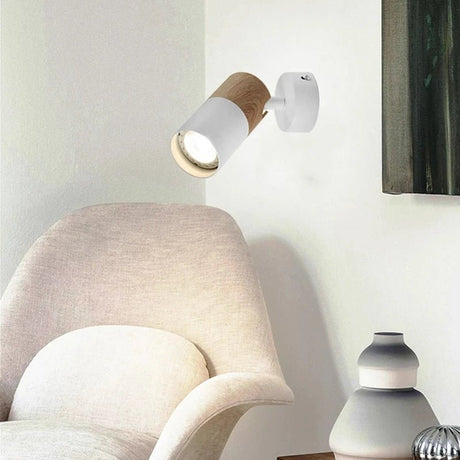 Nordic Wood Grain Ceiling Track Spotlights - Hans Lumiere
