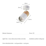 Nordic Wood Grain Ceiling Track Spotlights - Hans Lumiere
