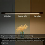 Nordic Wood Pendant Light – Long Strip LED Hanging Lamp - Hans Lumiere