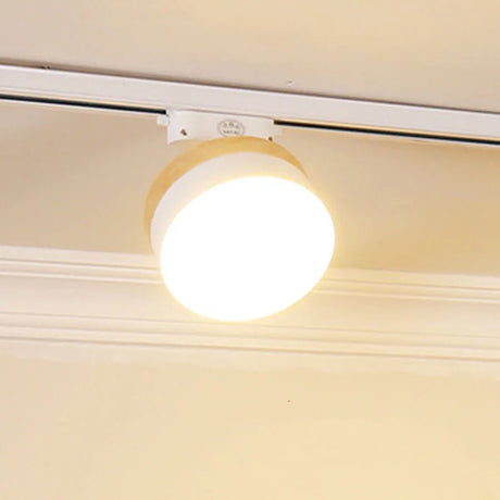 Nordic Wooden COB LED Ceiling Track Rail Spotlight - Hans Lumiere