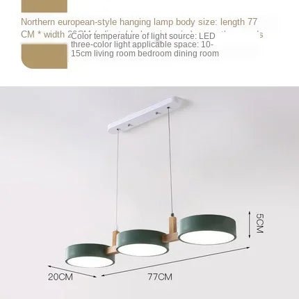 Nordic Wooden Kitchen Pendant Lights Fixture - Hans Lumiere