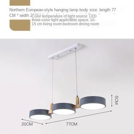 Nordic Wooden Kitchen Pendant Lights Fixture - Hans Lumiere