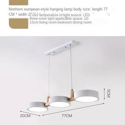 Nordic Wooden Kitchen Pendant Lights Fixture - Hans Lumiere