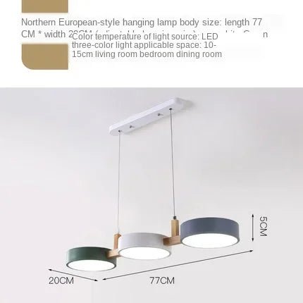 Nordic Wooden Kitchen Pendant Lights Fixture - Hans Lumiere