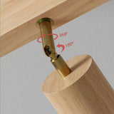 Nordic Wooden LED Track Ceiling Light - Hans Lumiere
