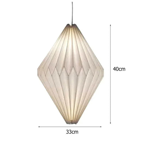 Origami Paper Lantern Pendant Light – Nordic Foldable Shade - Hans Lumiere