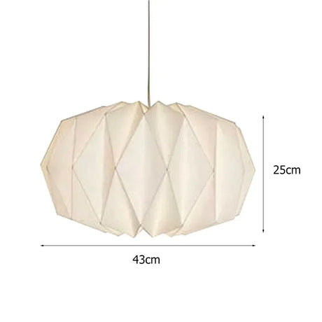 Origami Paper Lantern Pendant Light – Nordic Foldable Shade - Hans Lumiere
