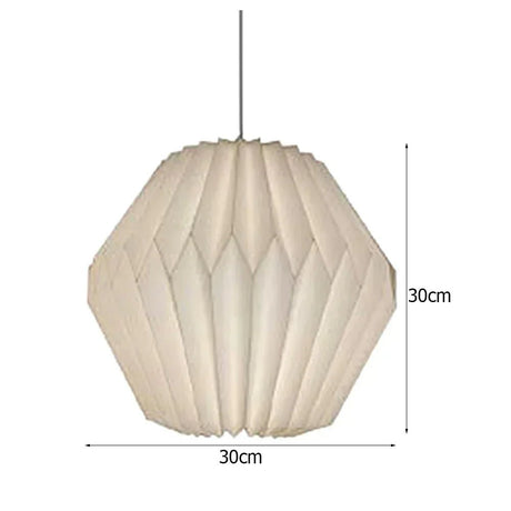 Origami Paper Lantern Pendant Light – Nordic Foldable Shade - Hans Lumiere