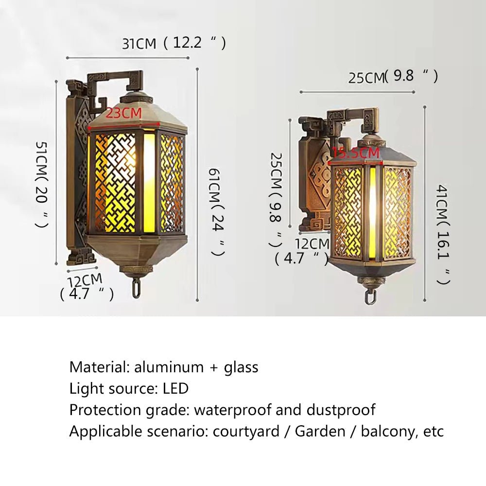 Outdoor Bronze Light LED Wall Lamp - Hans Lumiere
