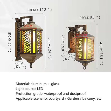 Outdoor Bronze Light LED Wall Lamp - Hans Lumiere