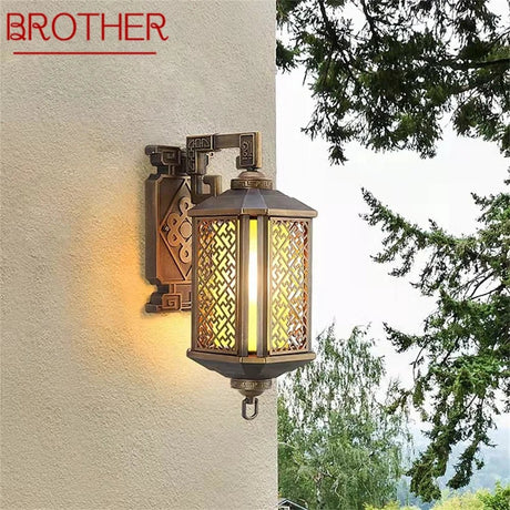 Outdoor Bronze Light LED Wall Lamp - Hans Lumiere