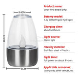 Outdoor Courtyard Decorative Solar Stainless Steel LED Candle - Hans Lumiere
