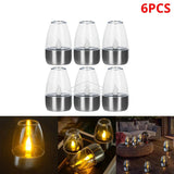 Outdoor Courtyard Decorative Solar Stainless Steel LED Candle - Hans Lumiere