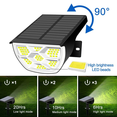 Outdoor Garden Solar Spot Light - Hans Lumiere